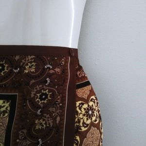 Sag Harbor Brown floral skirt